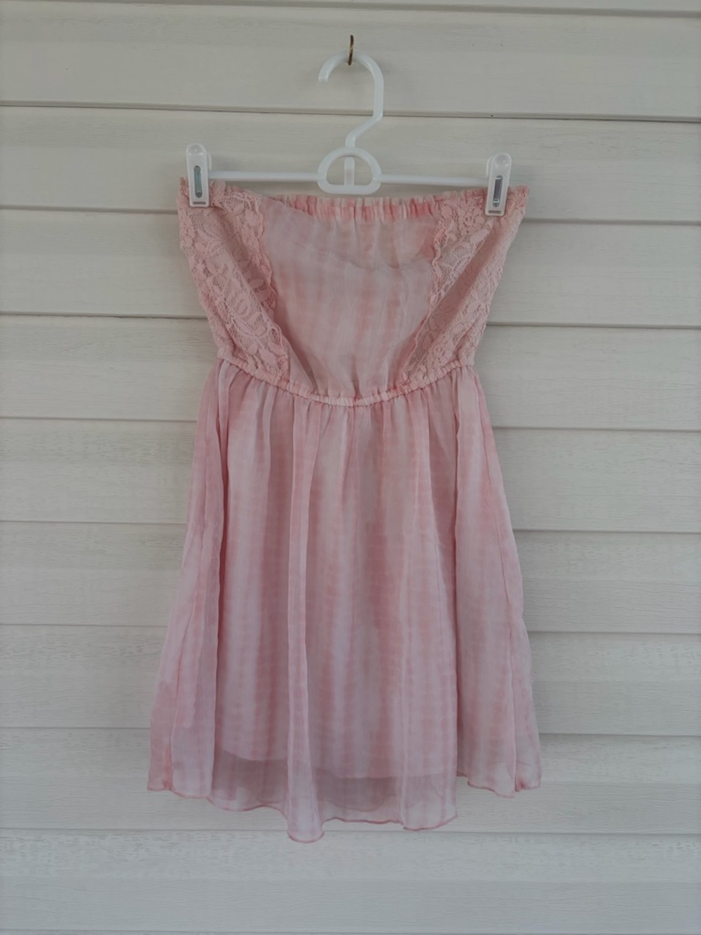 Abercrombie & Fitch Strapless Mini Dress Blush Pink Date Night Dress